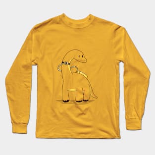 Trach Tube Dinosaur, Cute Dinosaur Gift, Dinosaur Gift for Kids, Funny Dinosaur, Dino Long Sleeve T-Shirt